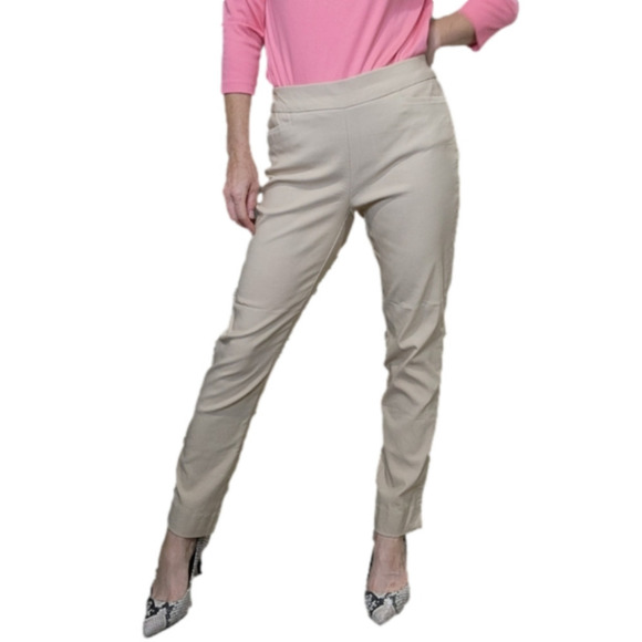 Slim fit pant Tan color shape retention Stretch to the fabric Size 4 CHICO'S - Picture 6 of 13